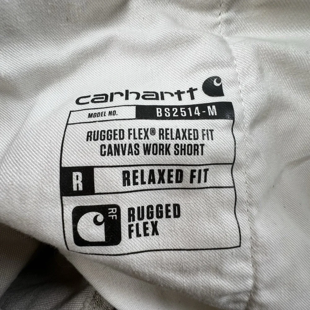 Carhartt Mens 36 Tan Rugged Flex Relaxed Fit Canvas Work Short 9